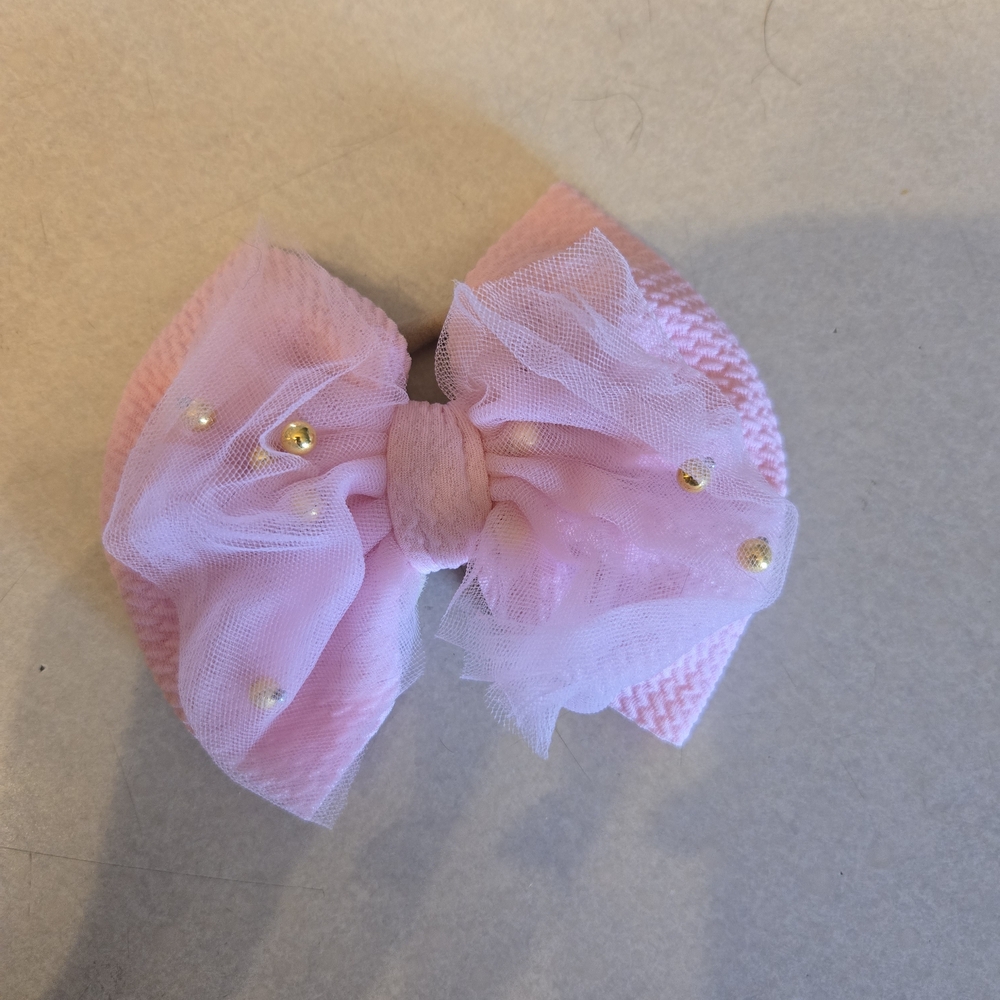 Pink Bow Headband for Kids